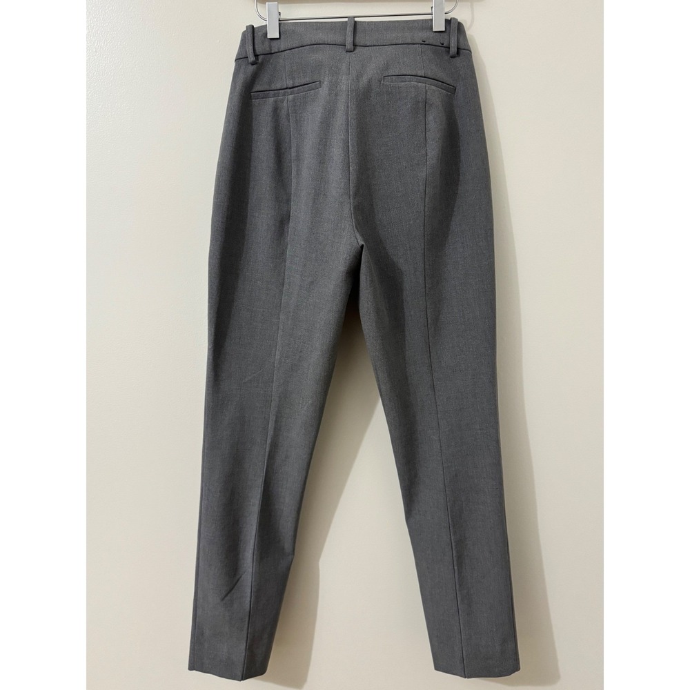J. Crew Factory Ruby Full-Length Pants Women's Large Gray Stretch Twill Career - Picture 3 of 6